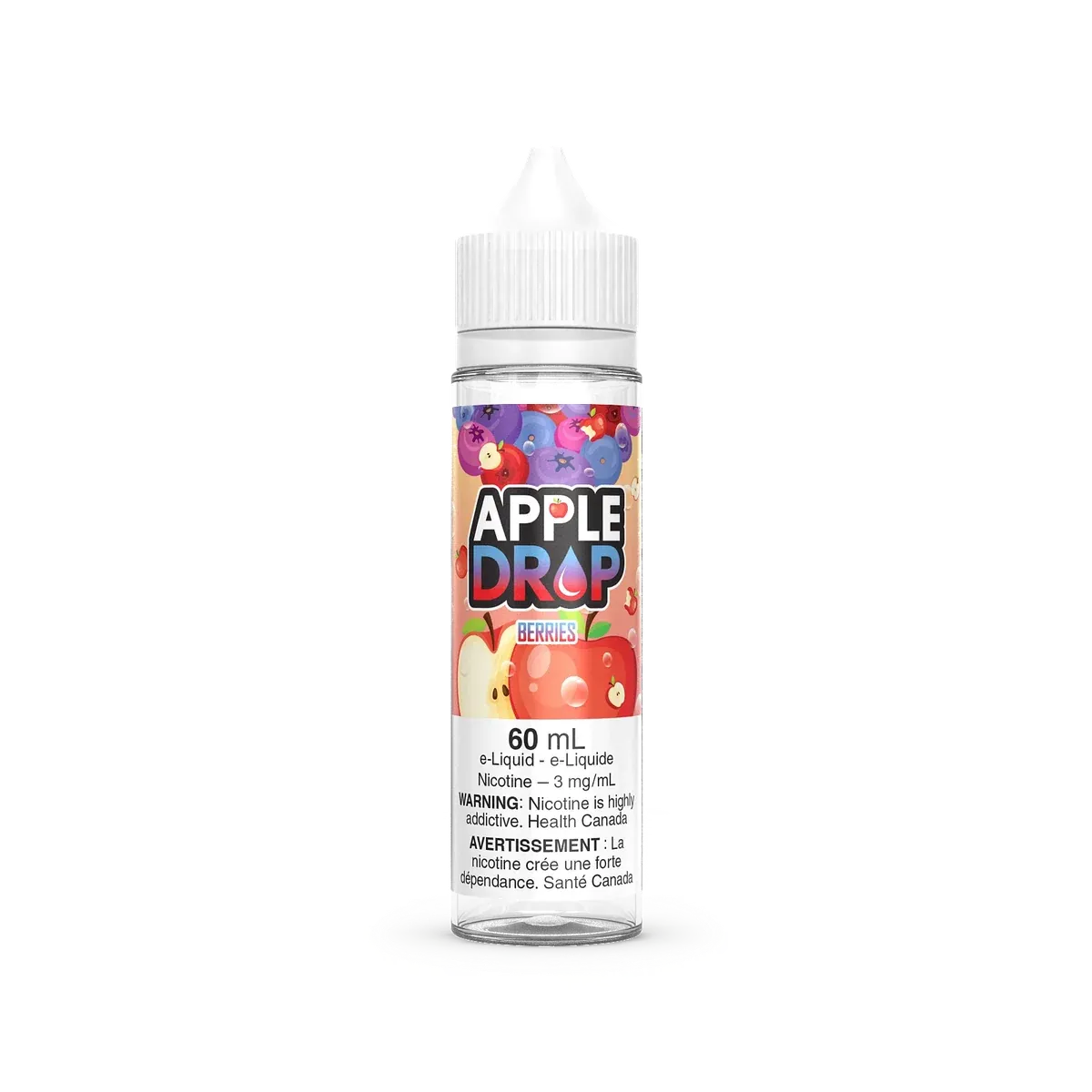 Apple Drop Freebase 60 mL - Berries, 3 mg