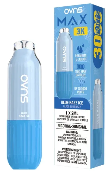 OVNS Max 3K Disposable - Blue Razz Ice