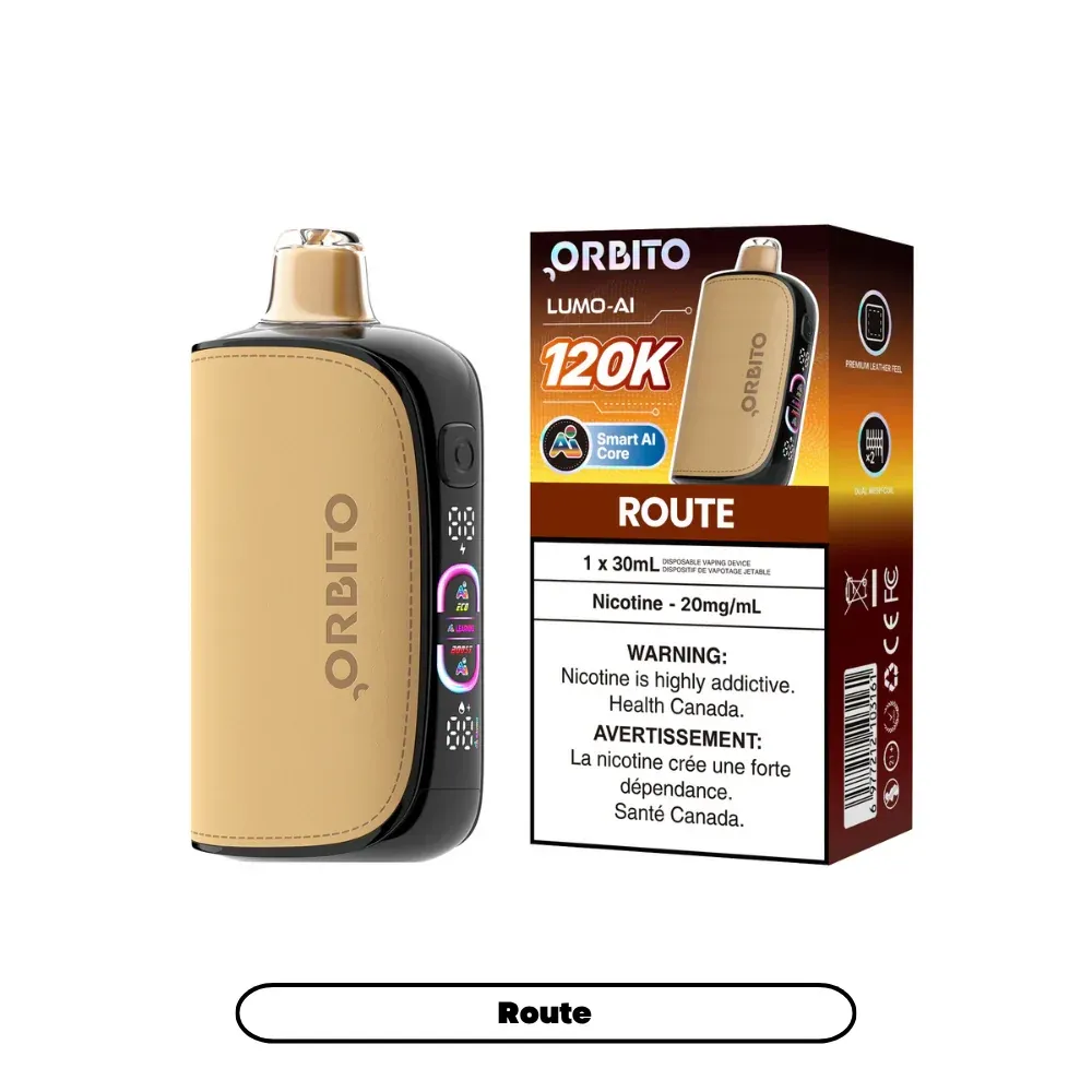 Orbito Lumo AI 120K Disposable Vape 30 mL - Route, 20 mg