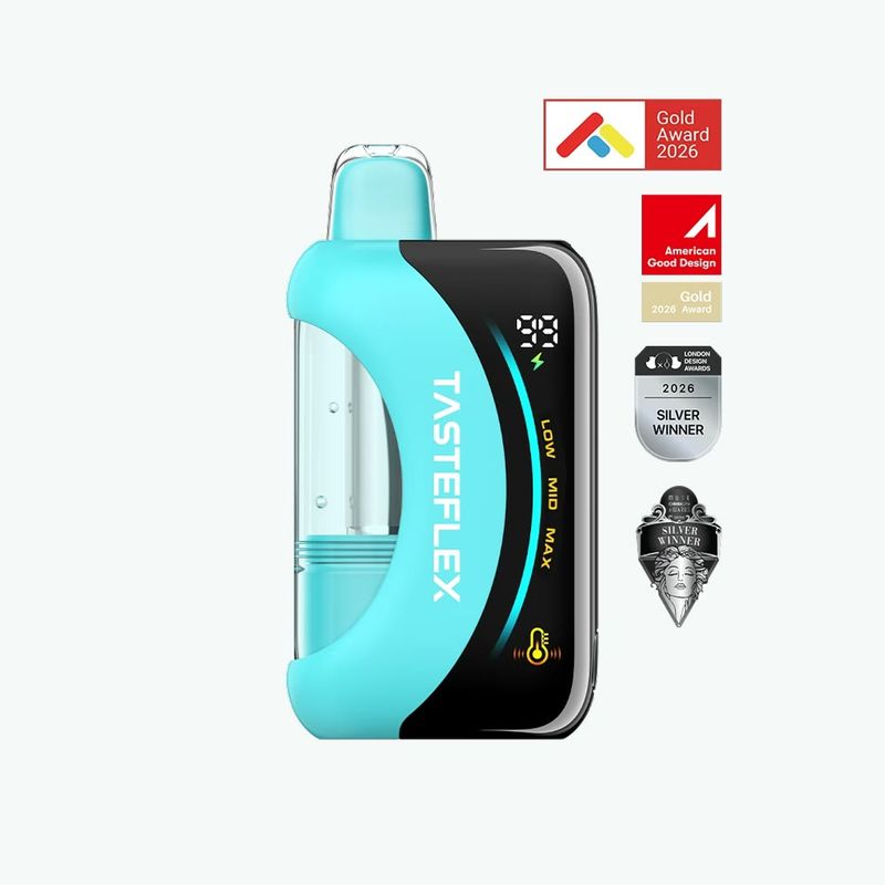 Award-winning Tasteflex Cresmo 125K clear-tank disposable vape