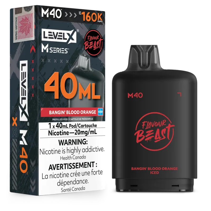 Level X M40 x Flavour Beast Pod 40mL 20mg preorder