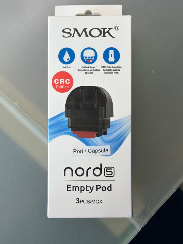 SMOK Nord 5 Empty Replacement Pod (3-Pack) [CRC]