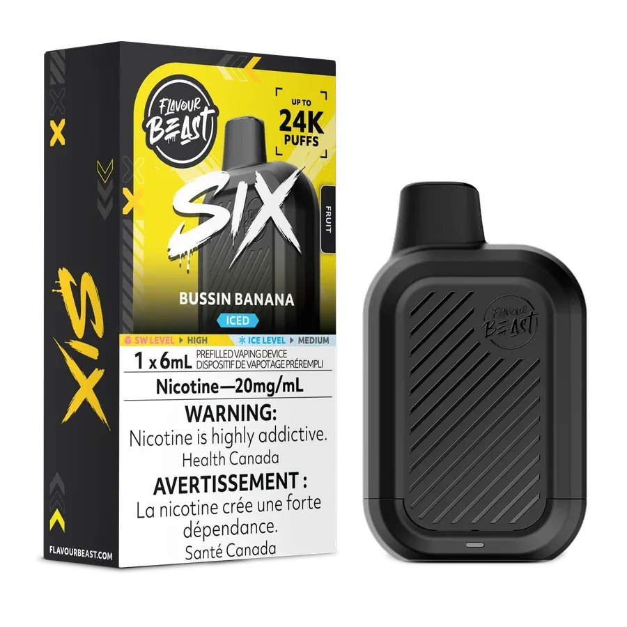 Flavour Beast SIX 24K Disposable Vape – 6 mL
