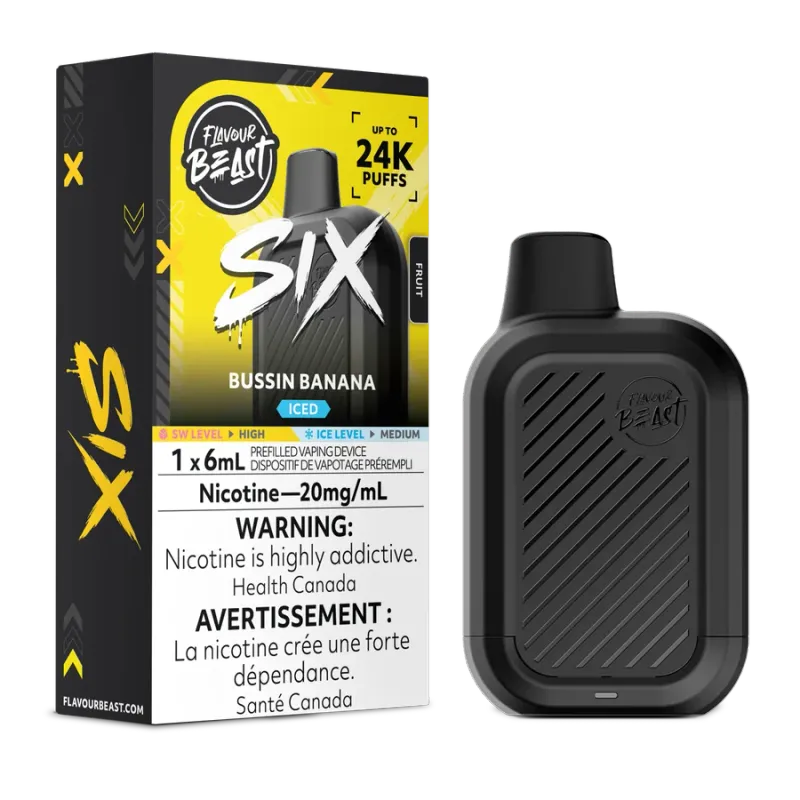 Flavour Beast SIX 24K Disposable Vape – 6 mL