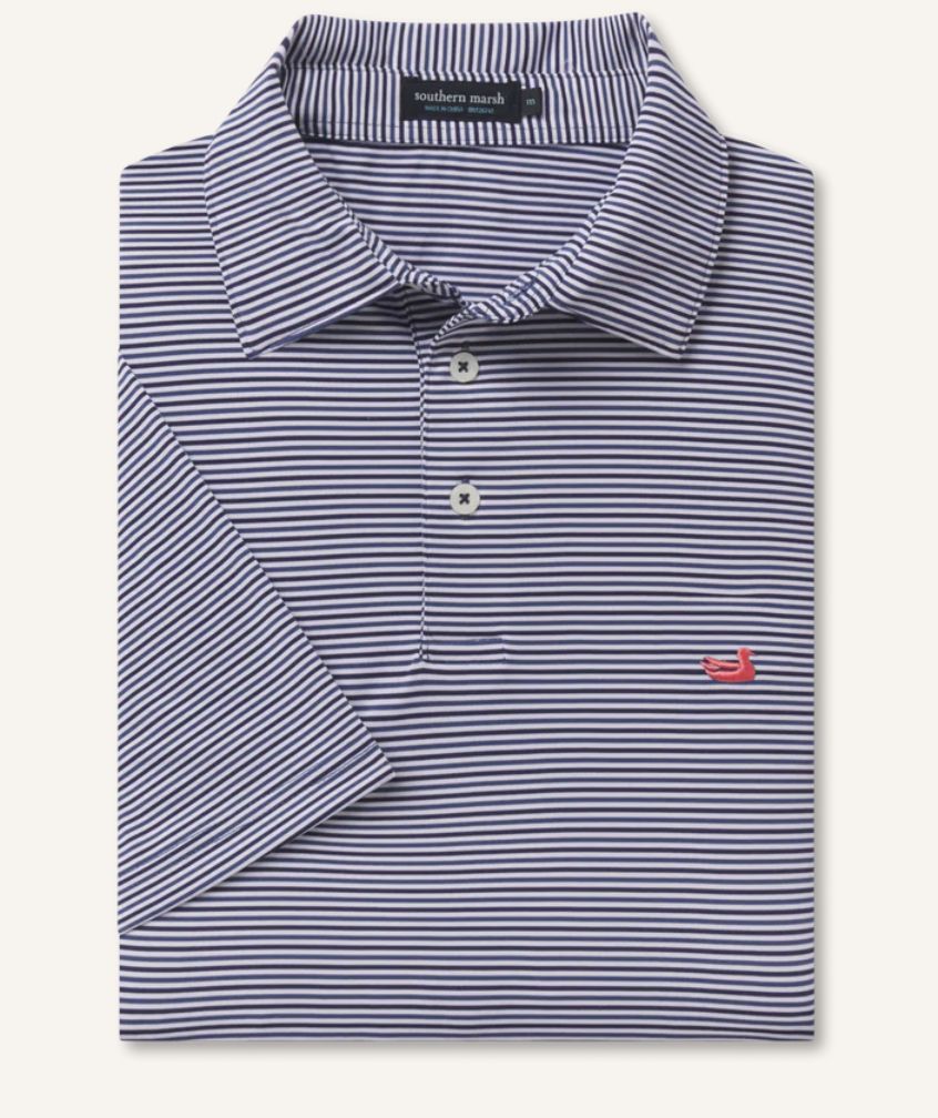 Sumpter Polo- Navy &amp; White, Size: M