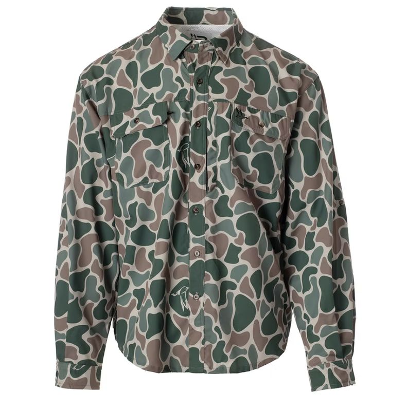 Roost Camo LS Button Down