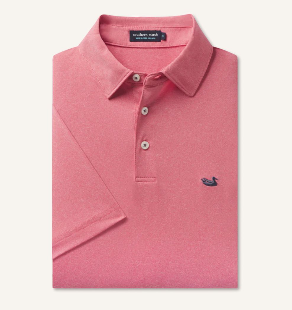 Azores Performance Polo - Strawberry Fizz, Size: MED