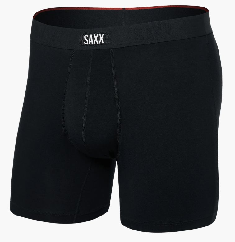 VIBE XTRA SUPER SOFT BOXER BRIEF FLY - BLACK