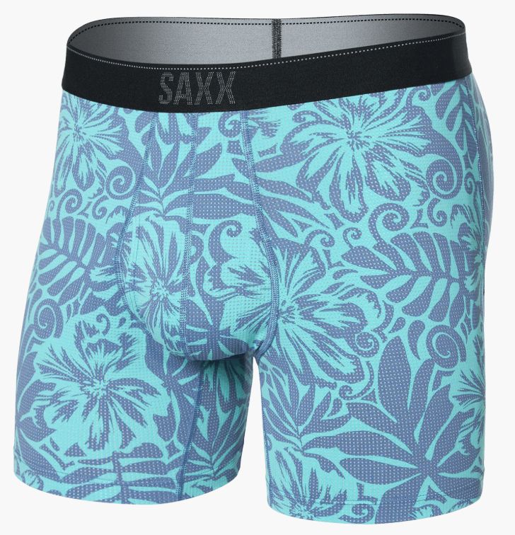 QT QUICK DRY MESH BB FLY-SURF FLOWERS-TURQUOISE