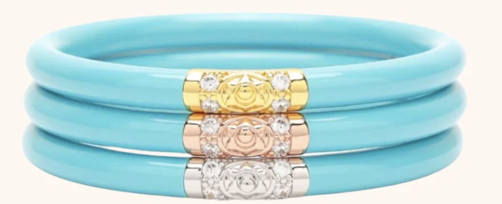 Three Kings All Weather Bangles® (AWB®) - Turquoise, Size: M