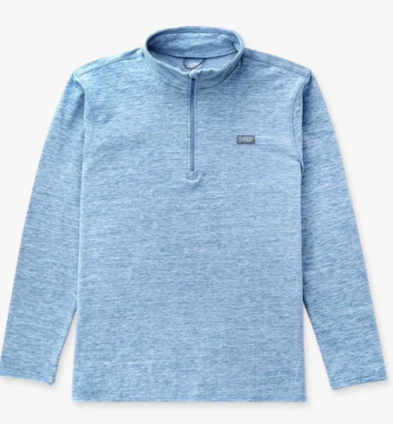 Coastal Layer 1/4 Zip Air Force Blue Heather