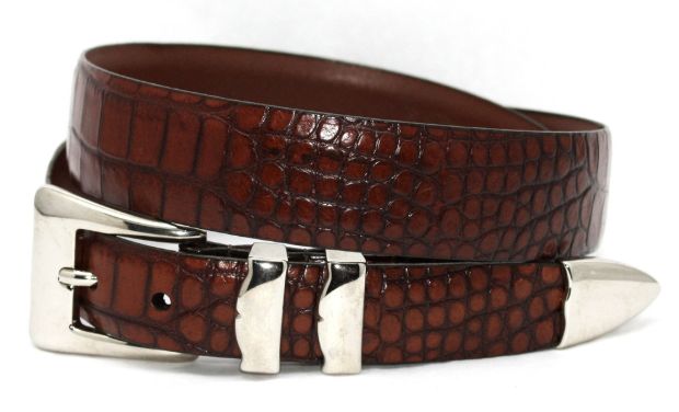 COG Croc Calf Taper w Pol Nkl Bkl, Size: 34