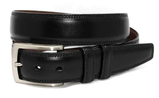 35 MM Blk Burn Veal W Ital Satin Nkl