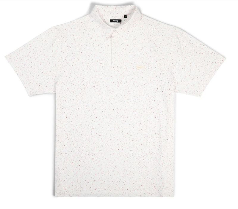 Polo - Heatin Up Splatter Polo - White