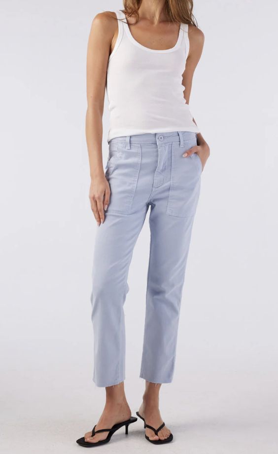 Easy Army Trouser - Sky, Size: 25