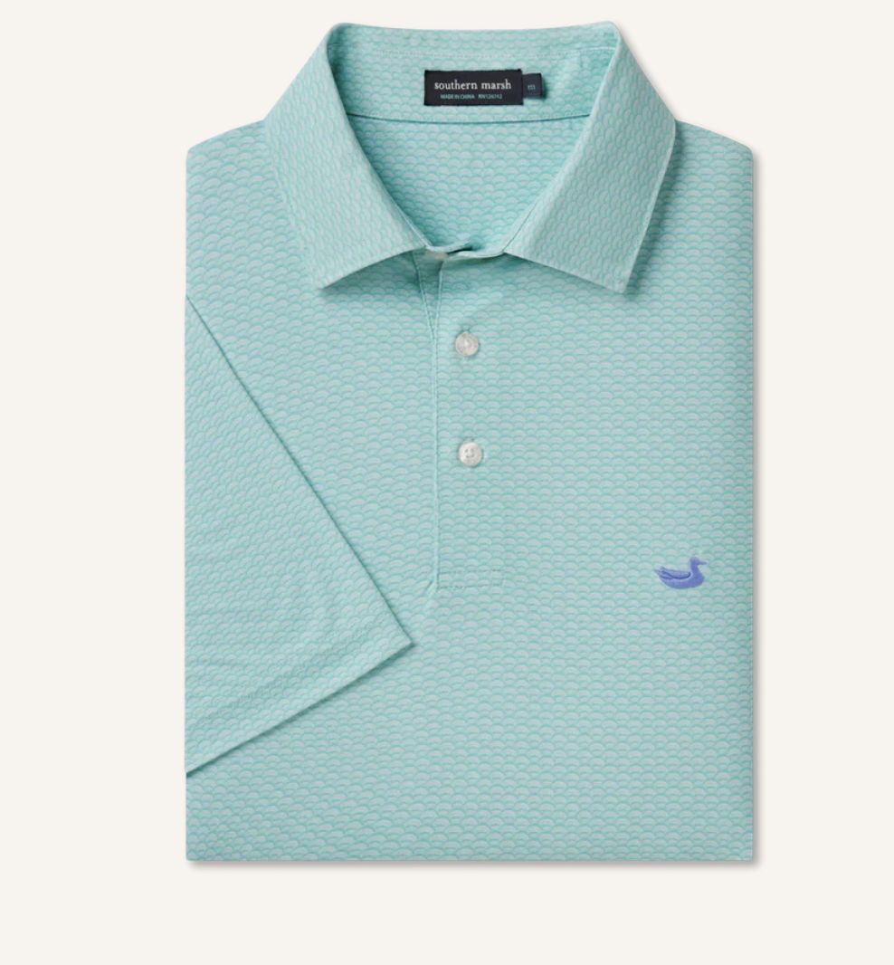 Flying Performance Polo- Fan Shell, Size: MD