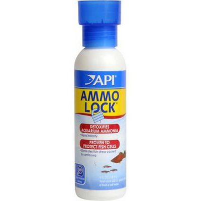 API Fish Care Ammo-Lock Freshwater & Saltwater Aquarium Ammonia Detoxifier Bottle (4 oz)