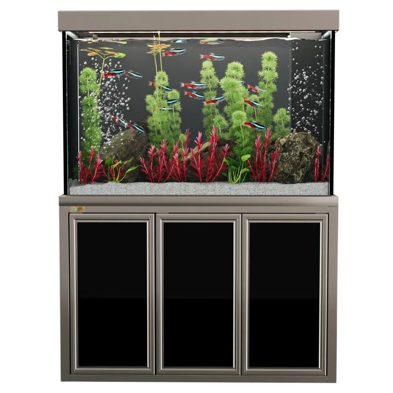 Aqua Dream 235 Gallon Tempered Glass Aquarium Premium Silver