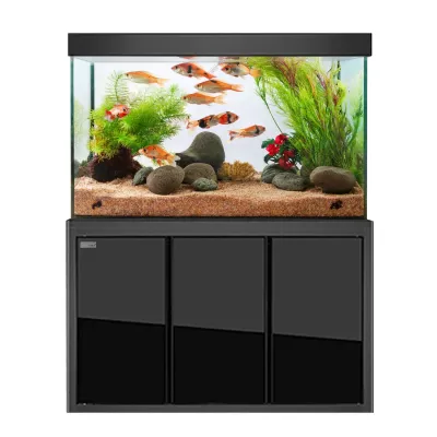 Aqua Dream 135 Gallon Tempered Glass Aquarium Black Aqua Dream 135 Gallon Tempered Glass Aquarium Black