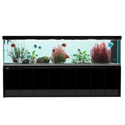 Aqua Dream Fish Tank 600 Gallon Aquarium Tempered Glass Black