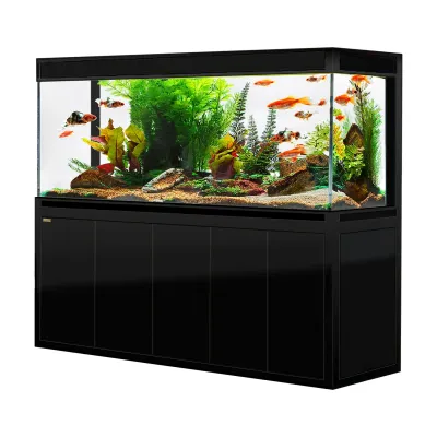Aqua Dream Fish Tank 400 Gallon Tempered Glass Aquarium Black Aqua Dream Fish Tank 400 Gallon Tempered Glass Aquarium Black