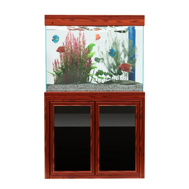 Aqua Dream 50 Gallon Tank Aquarium Redwood