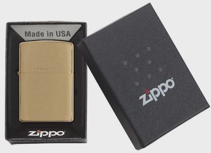 Zippo 204B Brushed Solid Brass