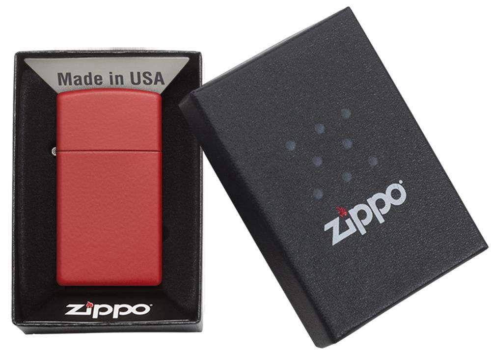 Zippo 1633 Slim Red Matte