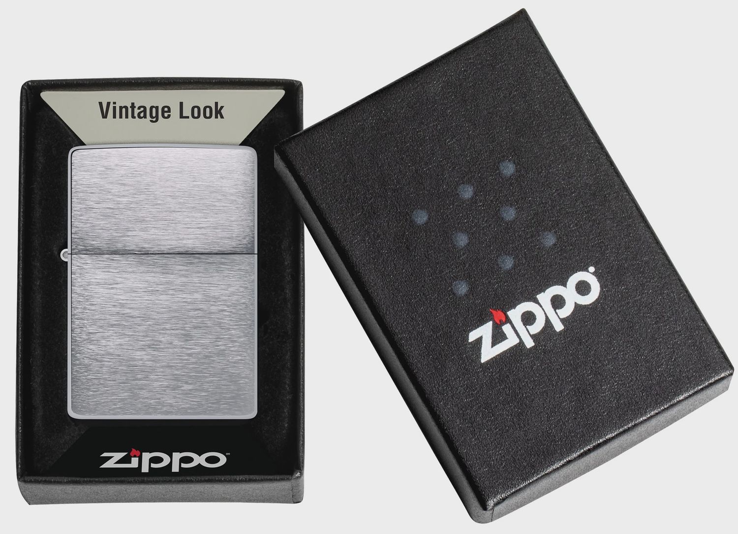 Zippo 230 Vintage Brushed Chrome