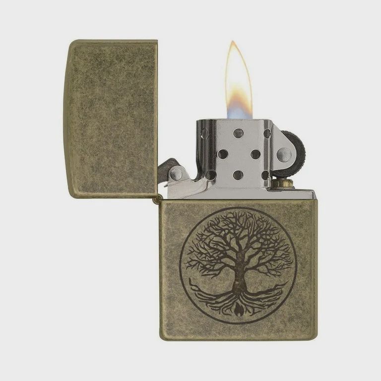 Zippo | 201FB Antique Brass Tree of Life (29149)