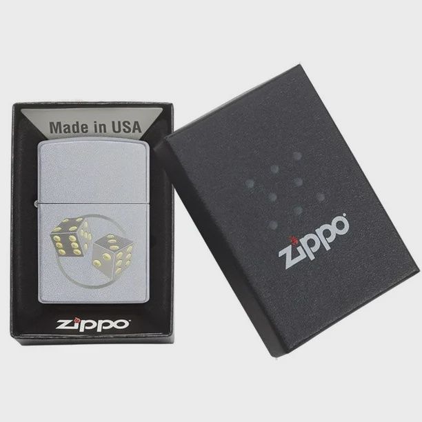Zippo 29412 Satin Chrome Dice