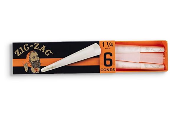 Zig Zag Ultra Thin 1 1/4 6pk. Cones