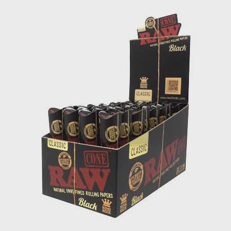 Raw Black | Cones (KS 3pk)