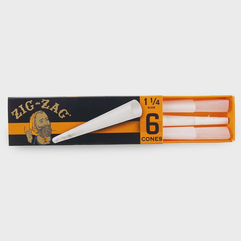 Zig Zag 1 1/4 6pk. Cones