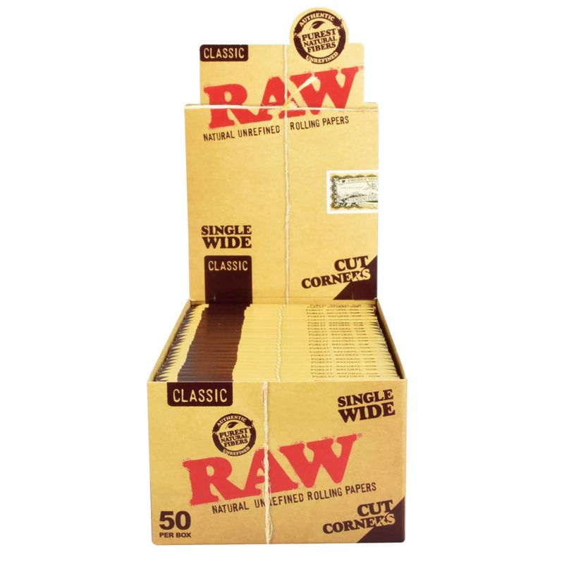 Raw Classic | Single Wide (Cut Corners 50ct)