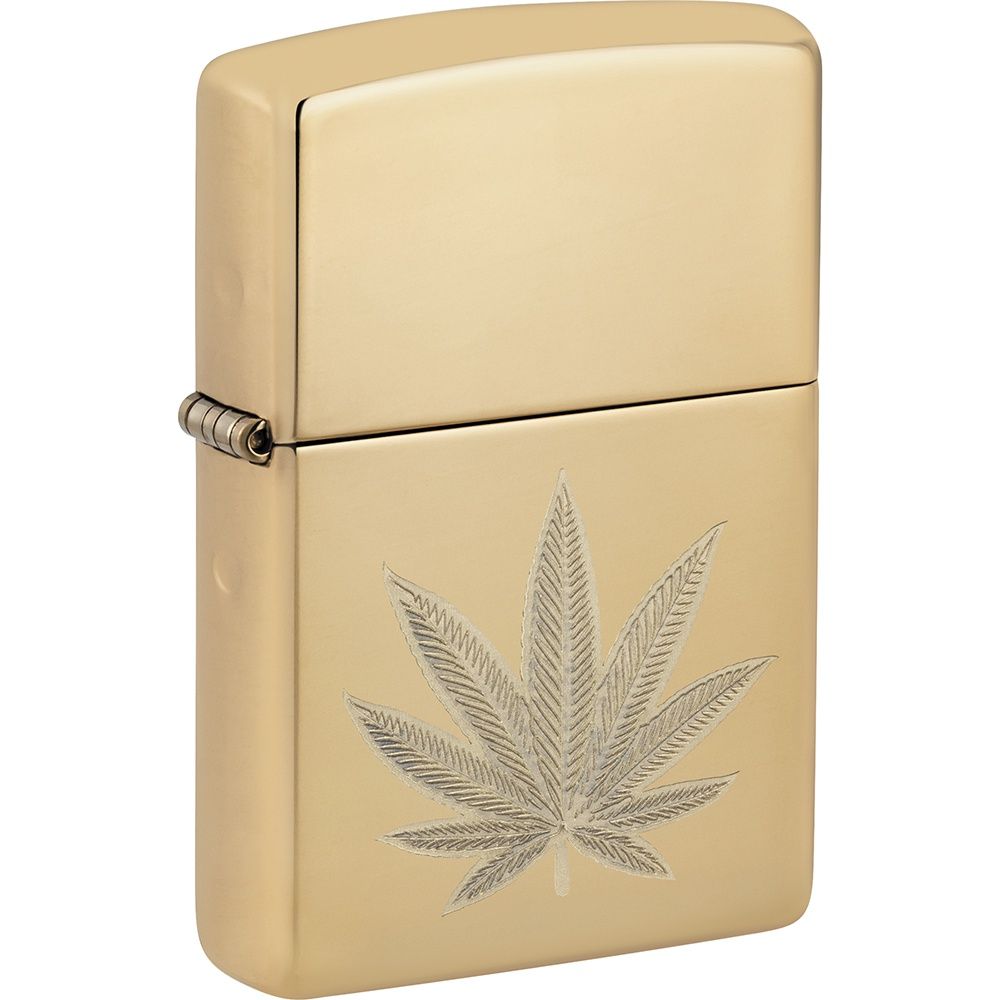 Zippo | 46560 Cannabis Gold Leaf