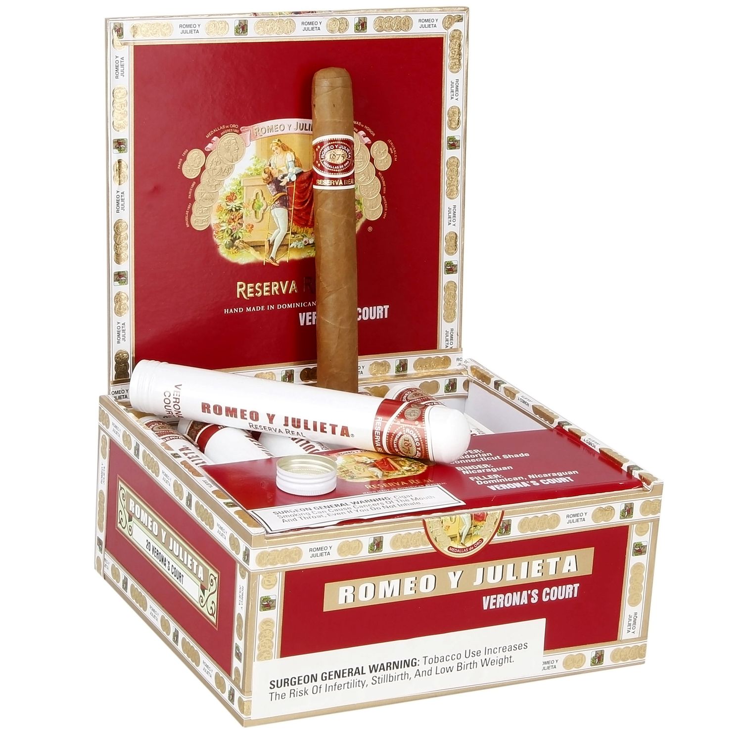 Romeo y Julieta  Reserva Real Verona Court Tubo