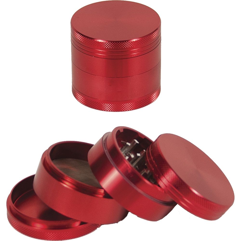 Grinder | 4 Part Aluminum 2.5" Red (HMM68R)
