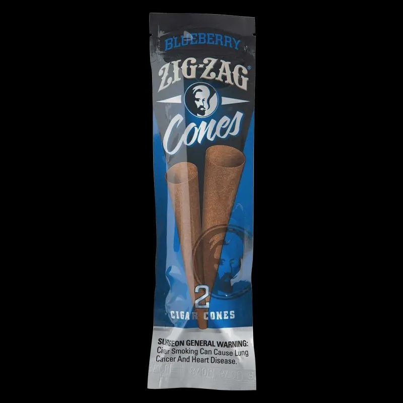 Zig Zag Cones - Blueberry