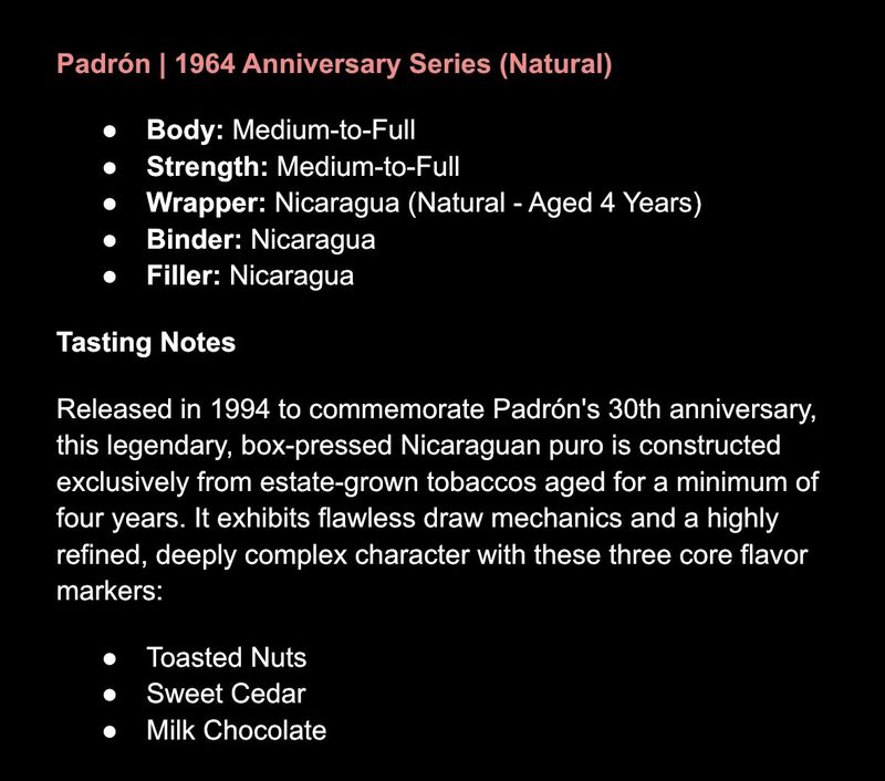 Padron | 1964 | Principe