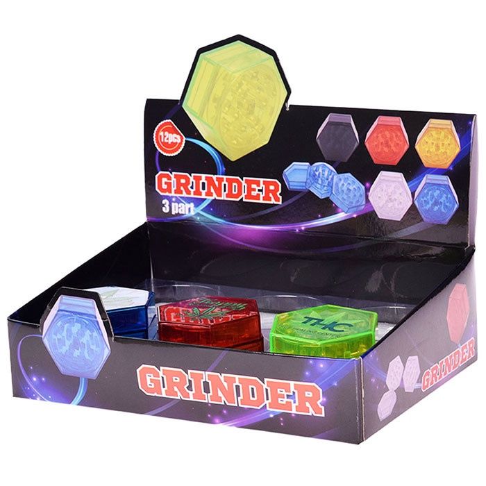 Grinder | Acrylic 3-Part Hexagon
