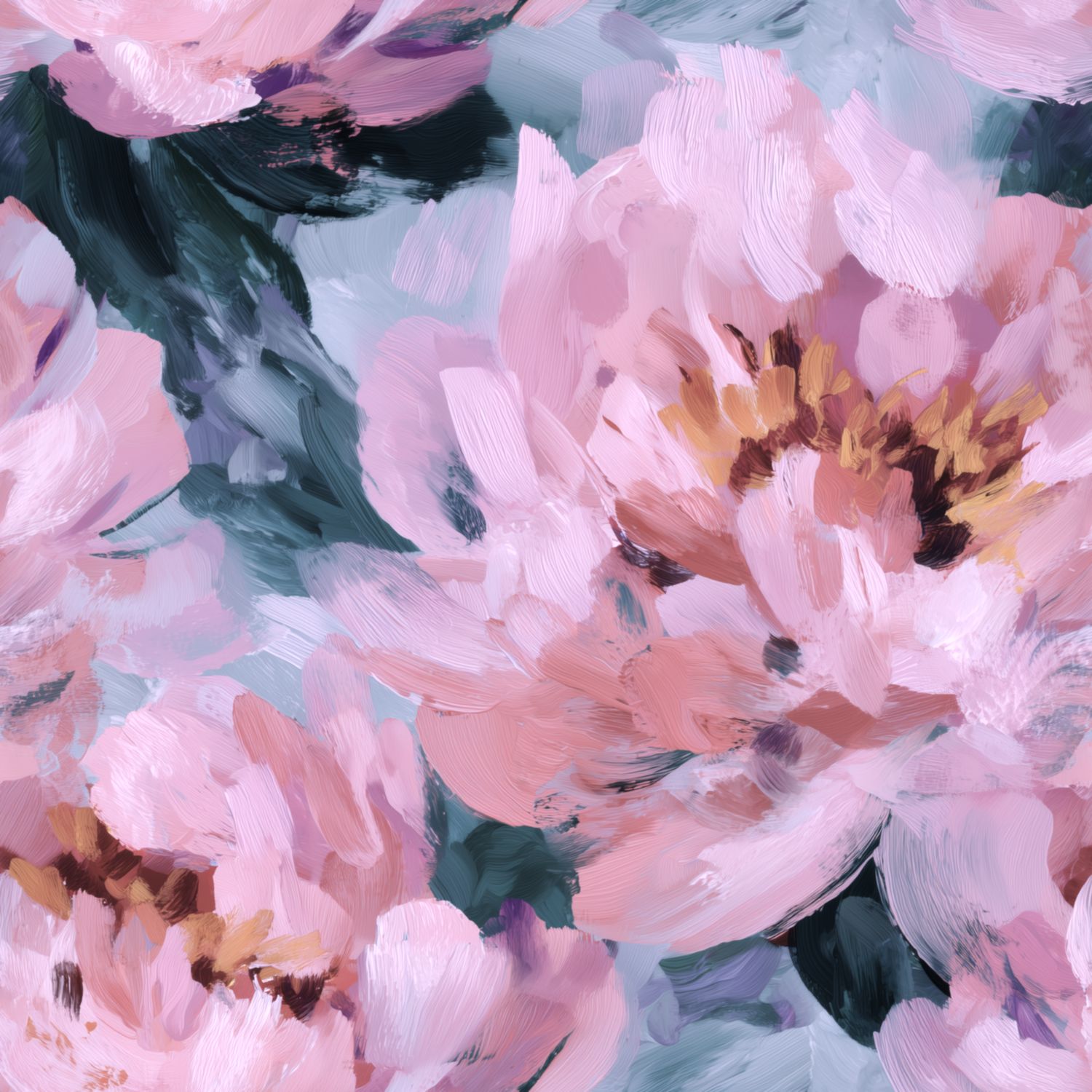 Blooming Brushstrokes Tablecloth