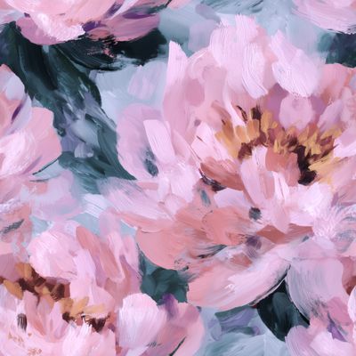 Blooming Brushstrokes Tablecloth