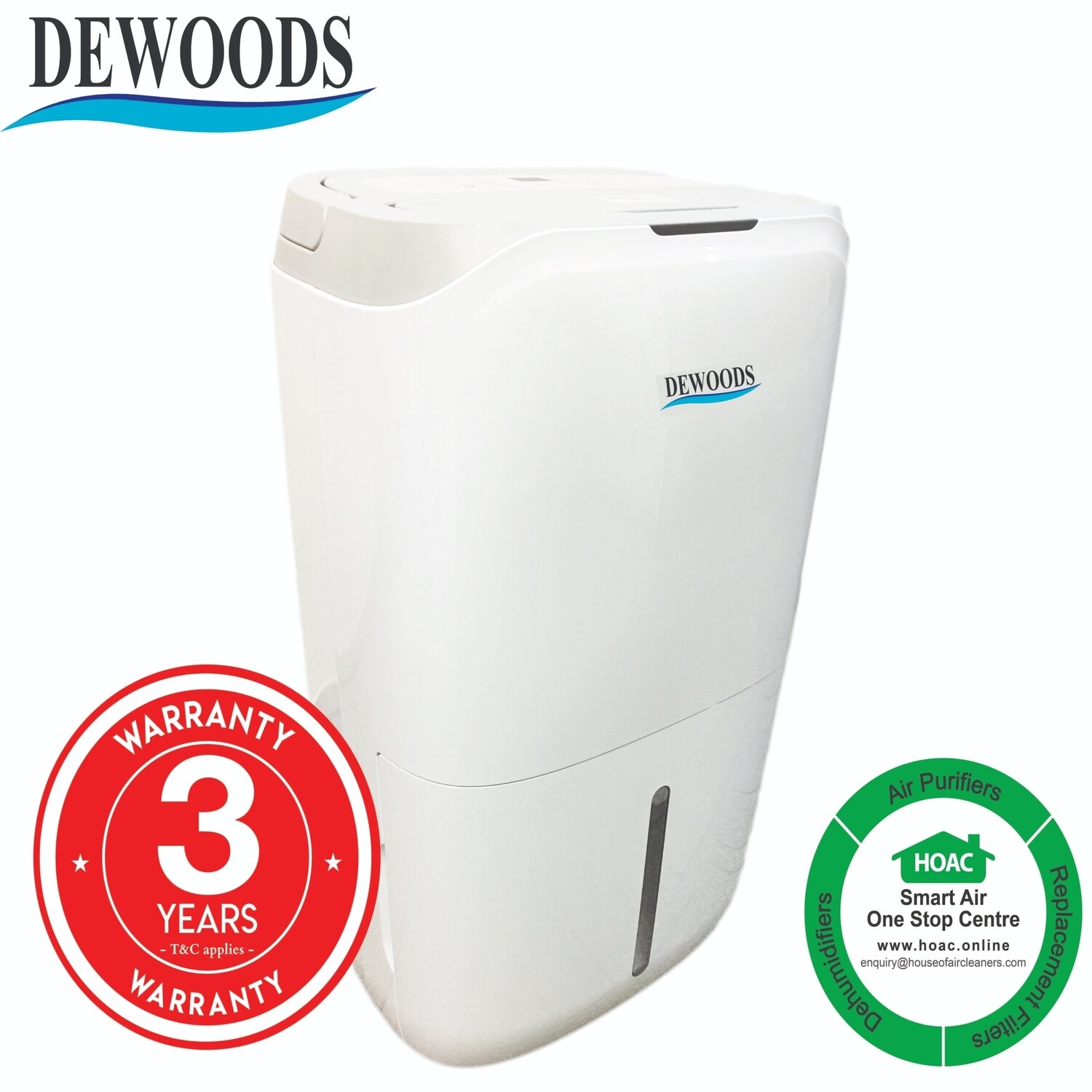 DEWOODS Dehumidifier MDH-20A (20 Litres) With 3 YEARS WARRANTY