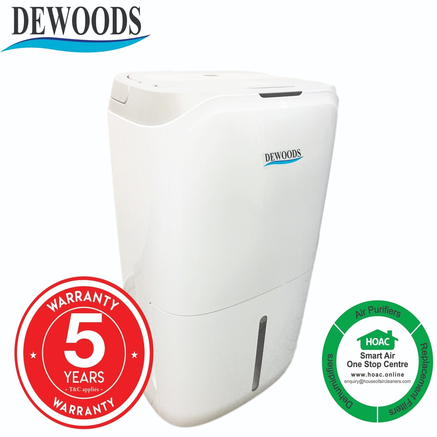 DEWOODS Dehumidifier MDH-20A (20 Litres) With 5 YEARS WARRANTY