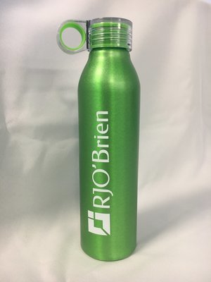 Water Bottle - Green Tumbler w/straw
