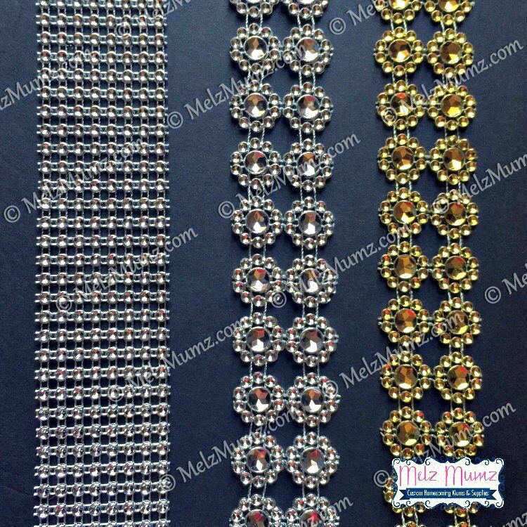 Diamond Like Ribbon &amp;  Flower Garland
