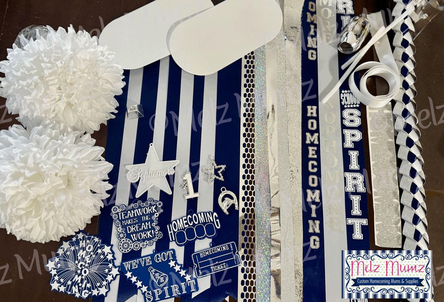 Melz Mumz DIY Double Homecoming Mum Kit Supplies