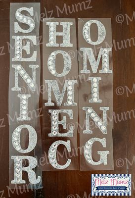 Bling 2" Senior or Homecoming Stickers