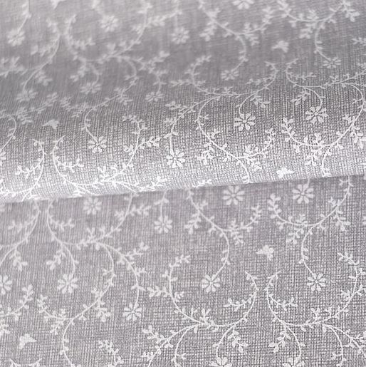 Tkanina bwełniana wzór szary